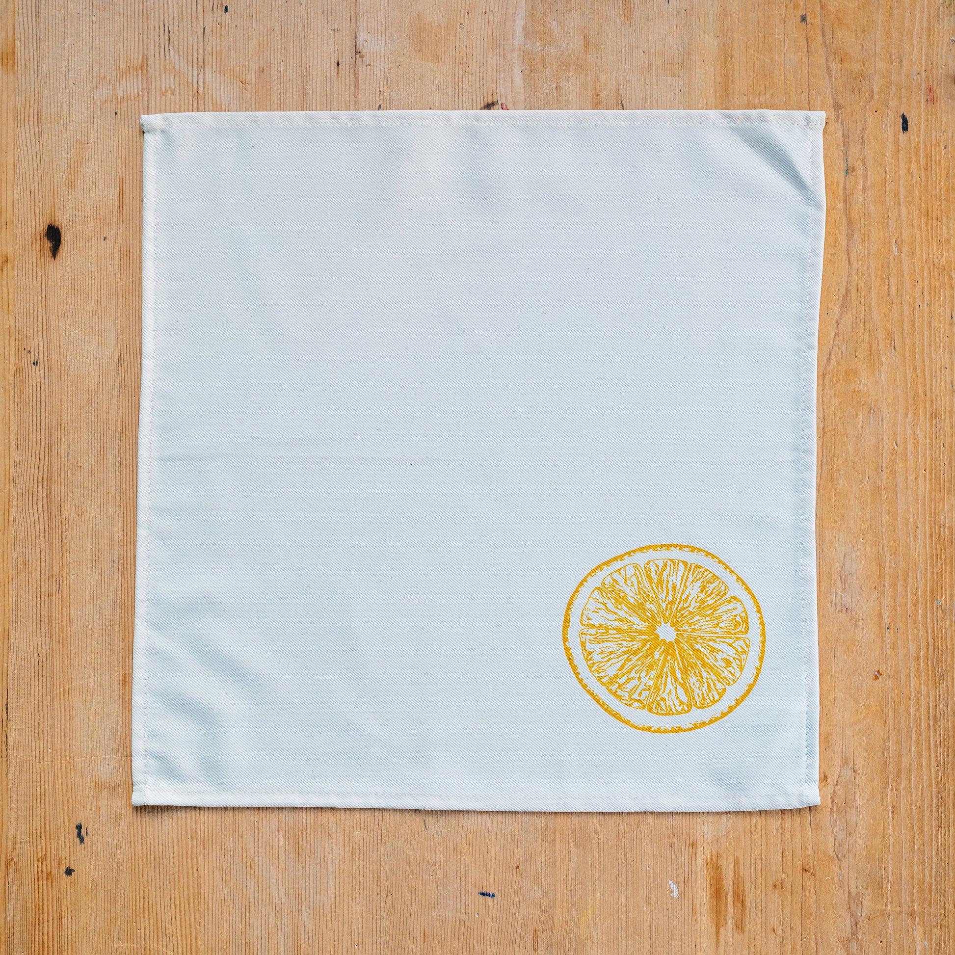 Crab and lemon napkin gift set by Lottie Day – handmade cotton serviettes inspired by Norfolk seafood and coastal wildlife