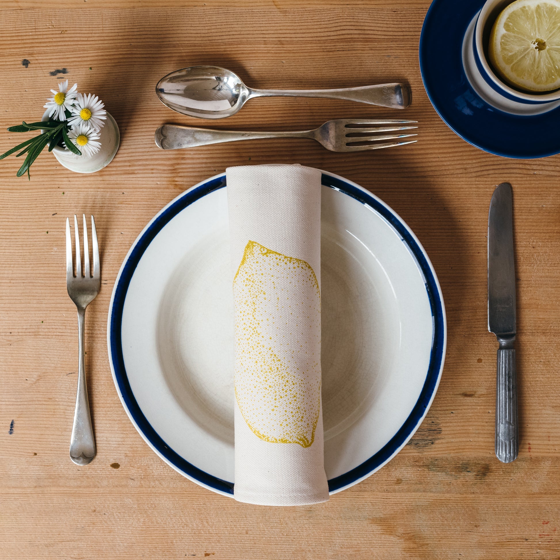 Mixed napkin gift set by Lottie Day – handmade cotton napkins with customisable wildlife and vegetable prints, boxed and screen-printed in Norfolk