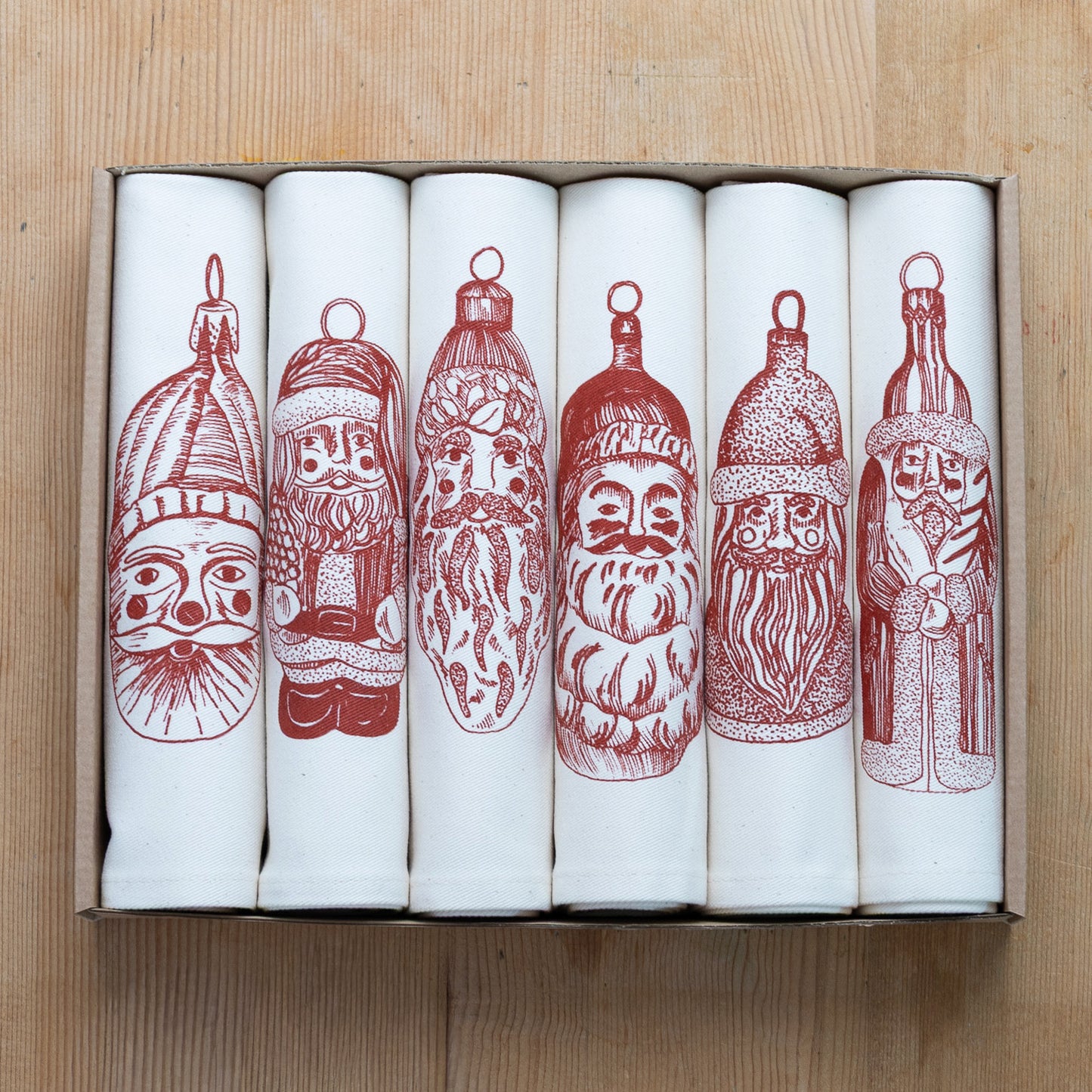 Father Christmas Napkin Gift Set