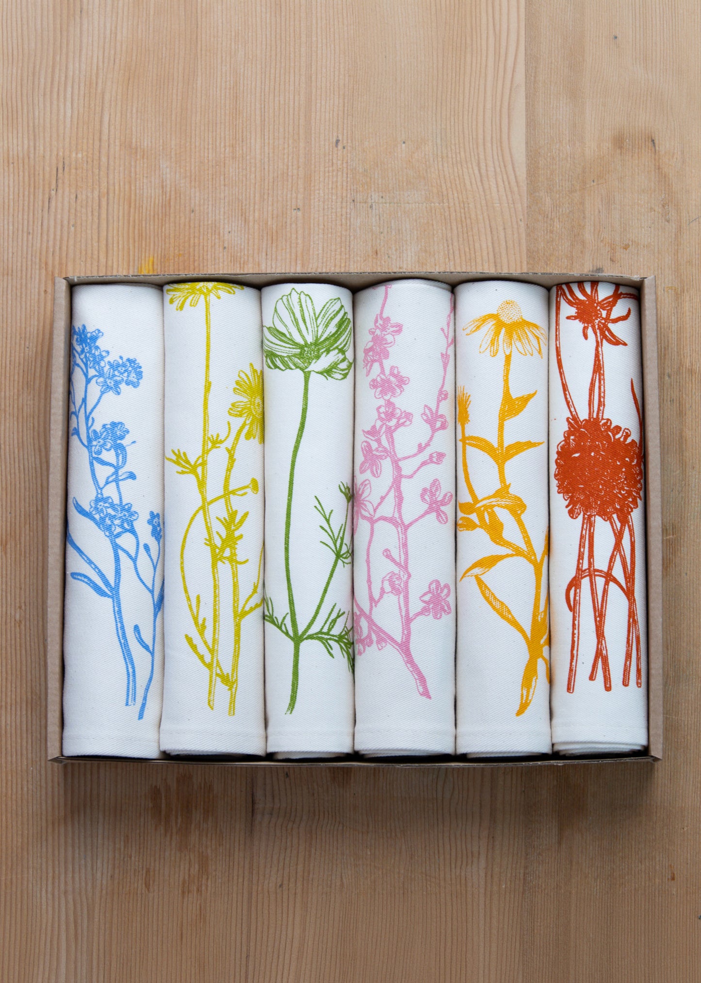Garden Flowers Napkin Gift Set