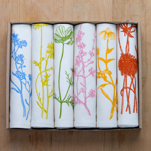 Garden Flowers Napkin Gift Set