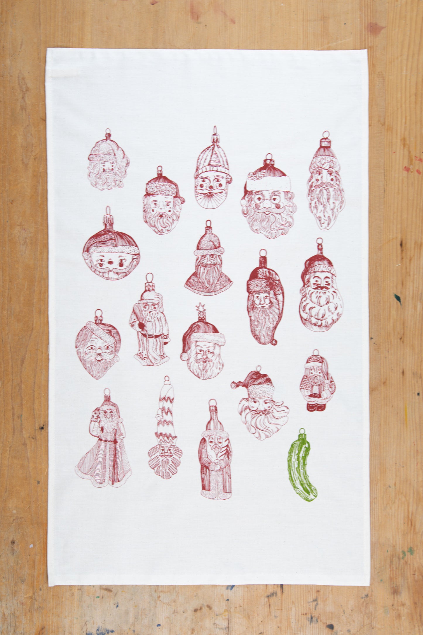 Father Christmas Tea Towel