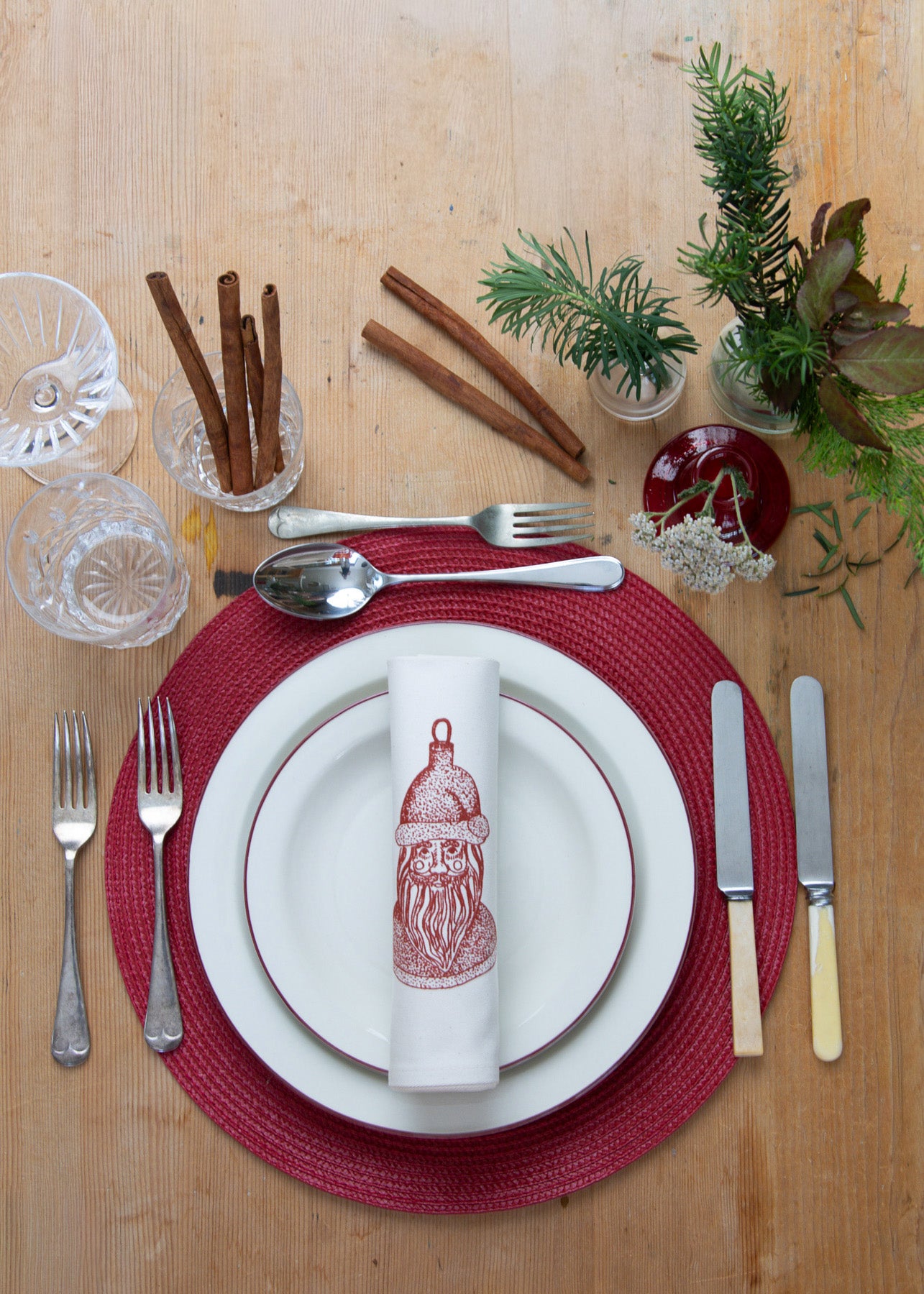 Father Christmas Napkin Gift Set