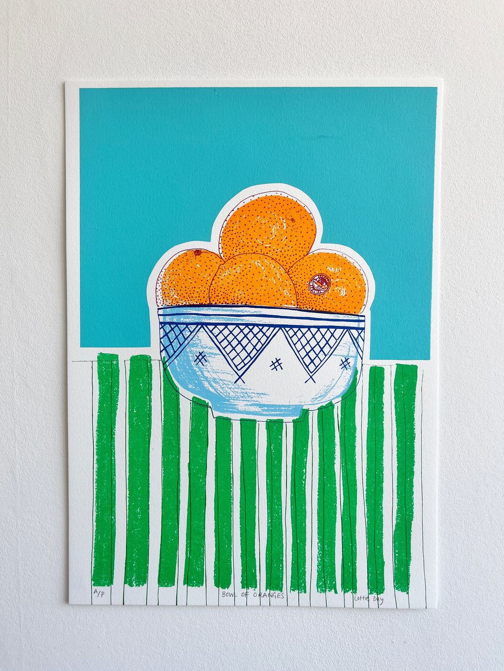 Bowl of Oranges Print