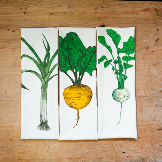 Garden Vegetable Tea Towel Gift Set