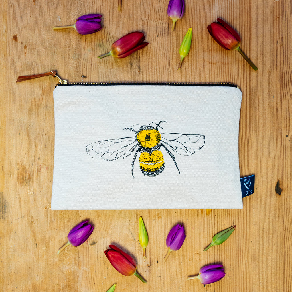 Honey Bee Zip Pouch